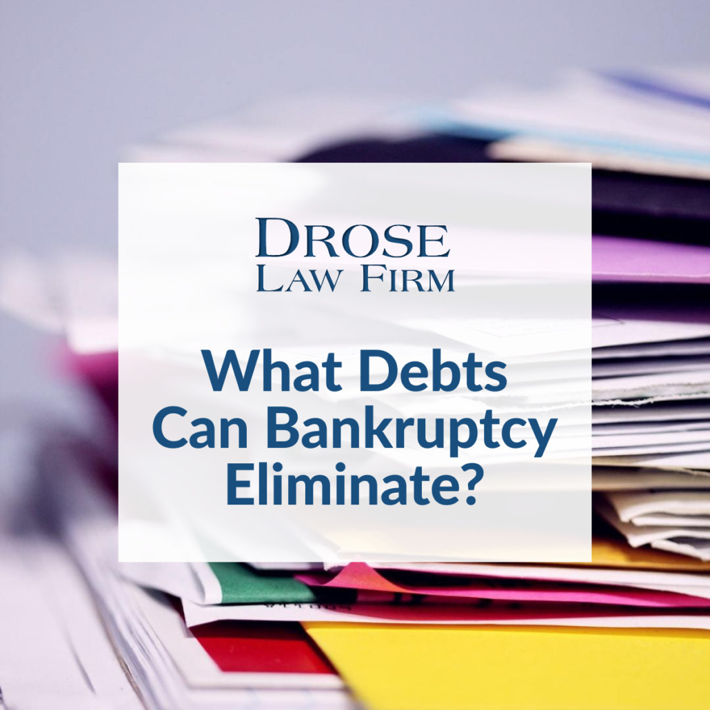 What Debts Can Bankruptcy Eliminate?