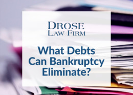 What Debts Can Bankruptcy Eliminate?