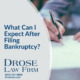 What Can I Expect After Filing Bankruptcy?
