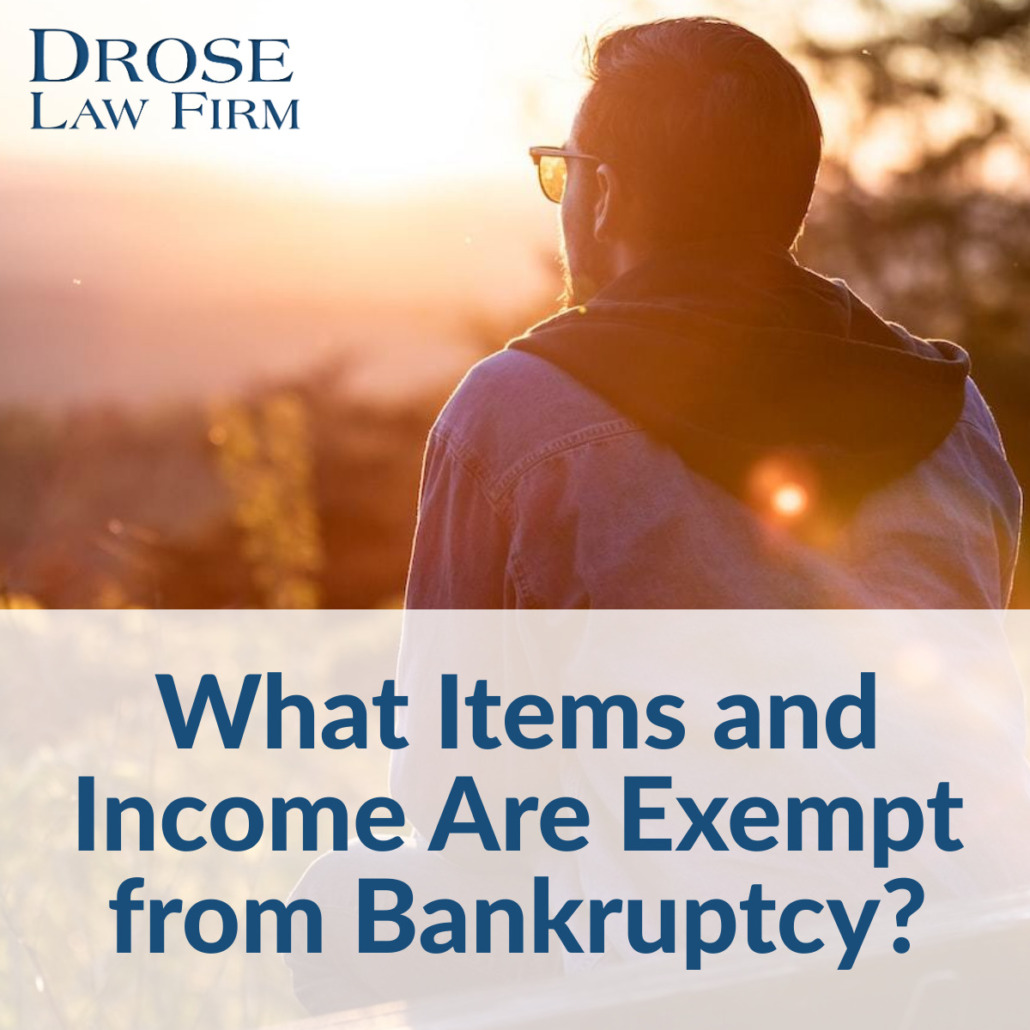 What Items and Income Are Exempt from Bankruptcy?